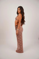 Cordelia The Label Lace Maxi Skirt - cinnamon